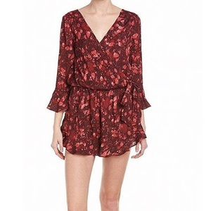 Free People flutter 3/4 sleeve romper